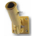 White Standard Aluminum Adjustable Flagpole Bracket